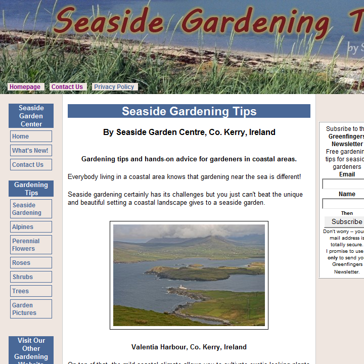 Seaside Gardening Tips