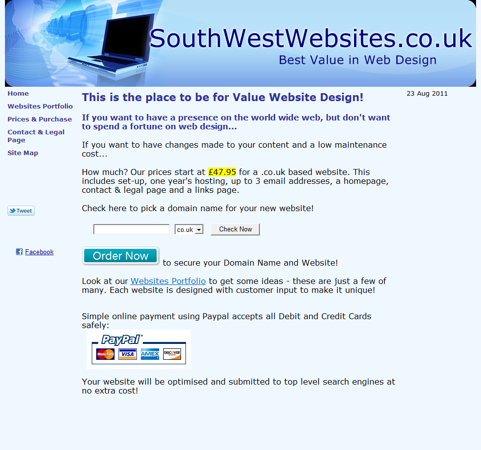 SouthWestWebsites UK - Home